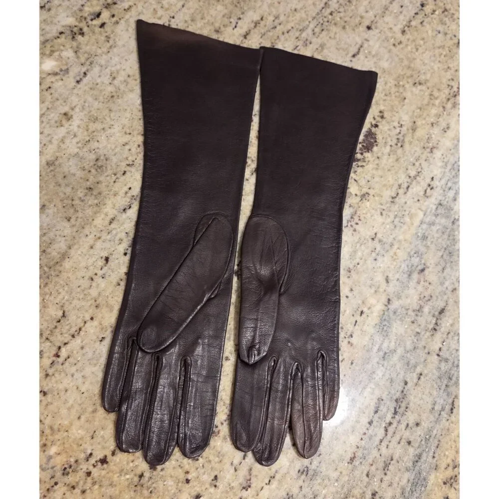 New! Vintage Women's Size S Brown Soft Leather Formal 14